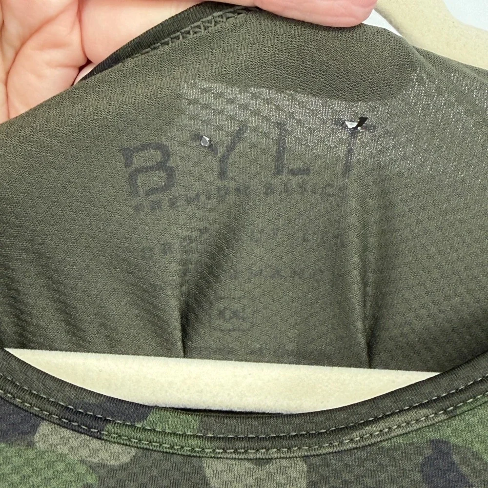 BYLT Premium Basics Mens XXL Camo Long Sleeve Performance Shirt‎ Green Black